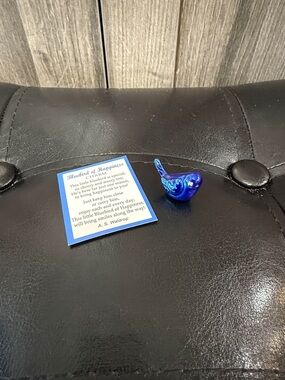 New Ganz Tiny Little Bluebird Of Happiness Pocket Token Charm & Inspiration Card